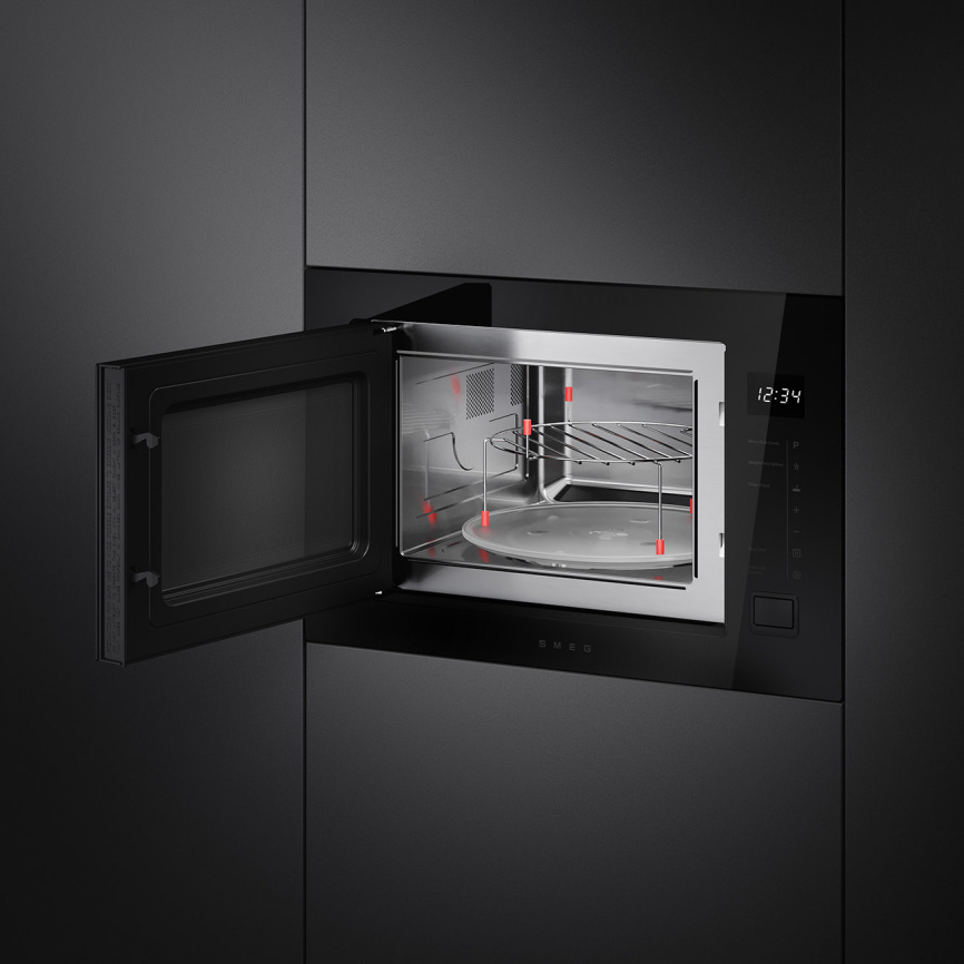 Встраиваемая микроволновая печь SMEG SMEG FMI225BI фото 3