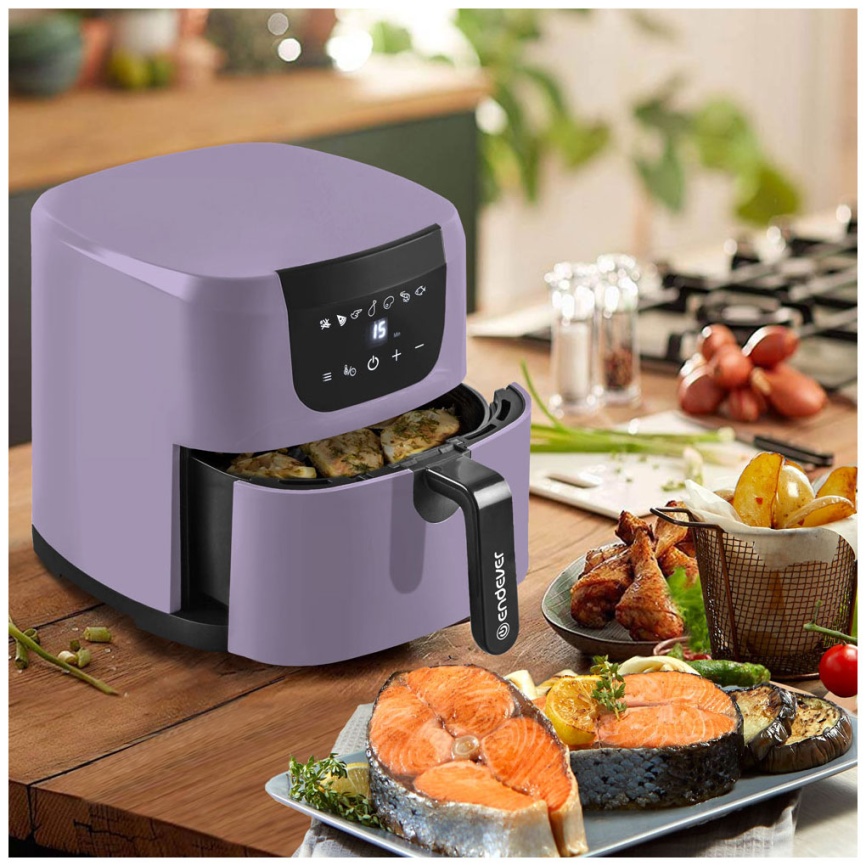 Аэрогриль Endever Skyline AF-127 (90314) фиолетовый фото 2