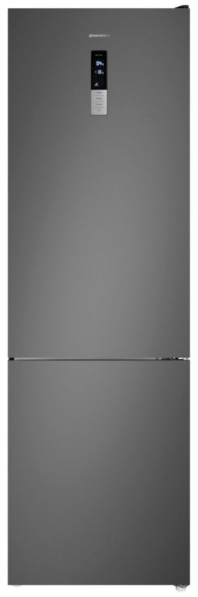 Двухкамерный холодильник Maunfeld MFF200NFSE No frost, серый фото 1