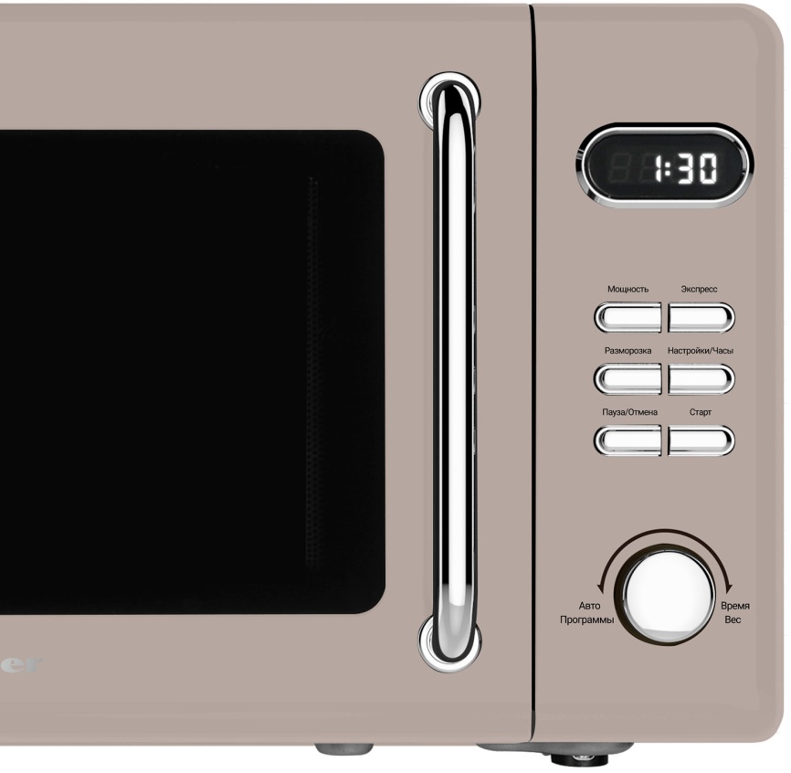 Микроволновая печь - СВЧ Tesler ME-2035, песочный серый фото 3