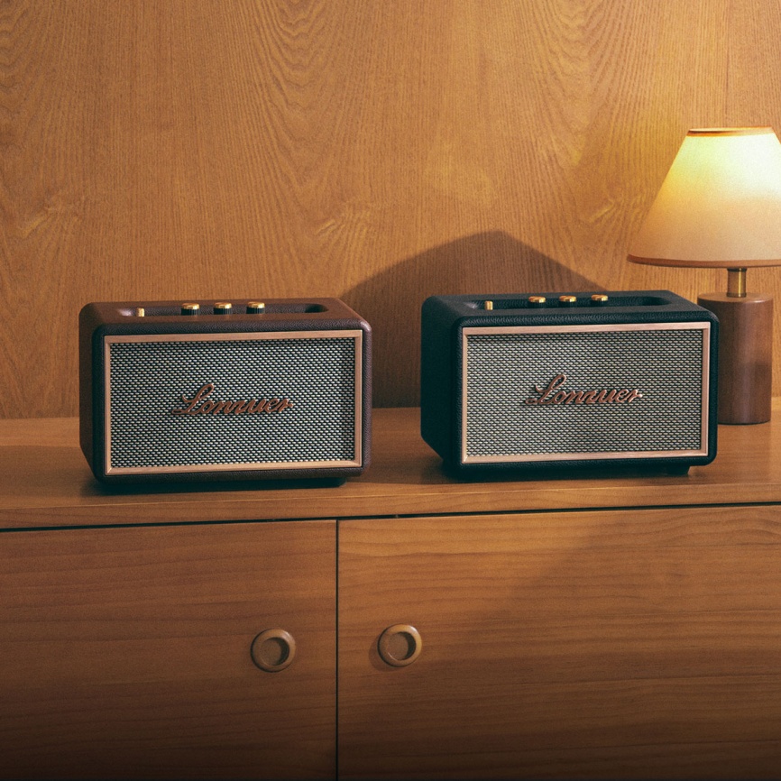 Портативная колонка Lonzuer Dream, коричневый фото 7