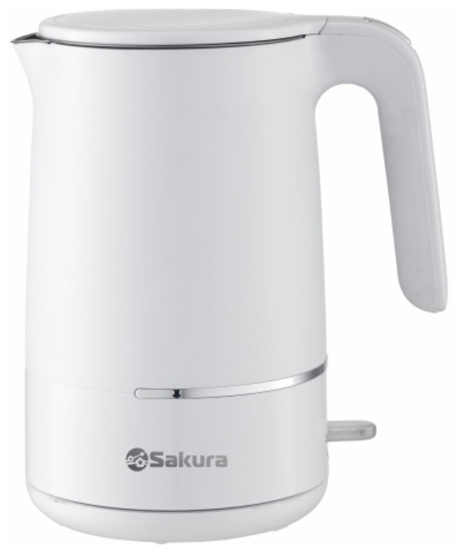 Чайник электрический Sakura SA-2176W , 1.7 л, белый фото 1