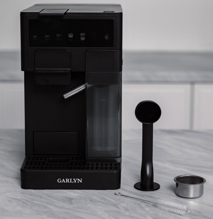 Кофеварка Garlyn Barista Compact, 1350 Вт, давление 20 бар, черный фото 20