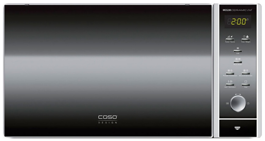 Микроволновая печь - СВЧ Caso MCG 30 Ceramic chef, серебристый фото 1