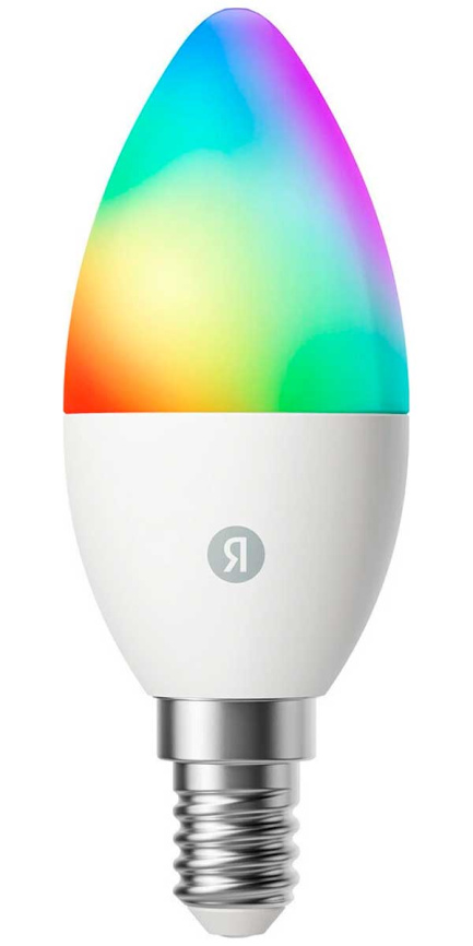 Умная лампочка  Яндекс YNDX-00557, Е14, RGB, 520 Лм, Matter over Wi-Fi, работает с Алисой фото 1