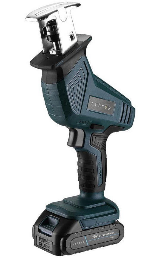 Сабельная пила, аллигатор Zitrek ZKRS20 PRO, 20 В, 1x2.0 Ач фото 1