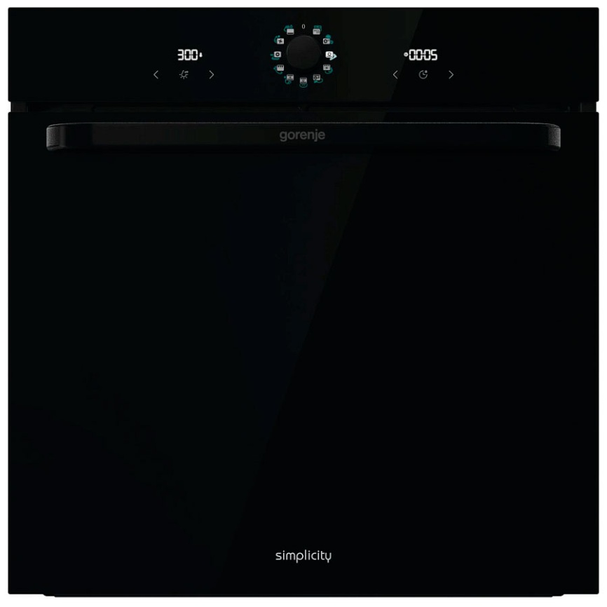 Электрический духовой шкаф Gorenje BOS67371SYB 59 см, 77 л, гриль и конвекция, черный фото 1