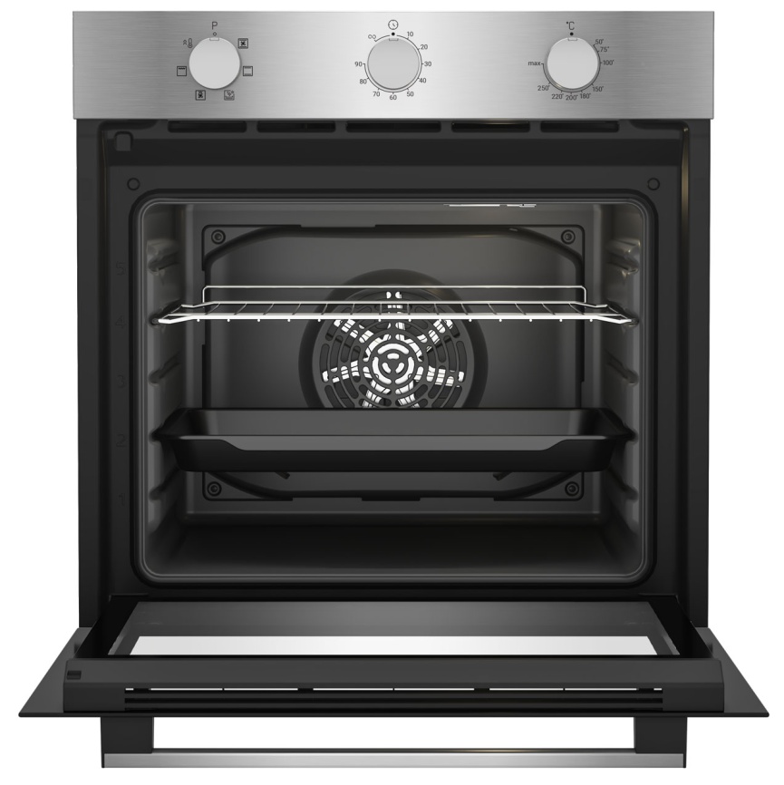 Электрический духовой шкаф Indesit IBFTE 3634 IX 59 см, 72 л гриль конвекция, серебристый фото 4