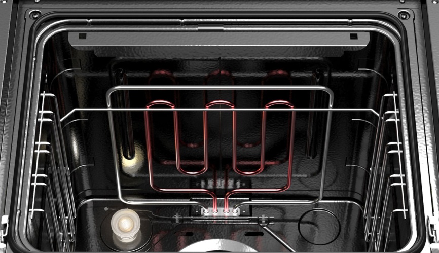 Электрический духовой шкаф Darina 0V5 BDE112 708 B1 59 см, 65 л, гриль и конвекция, черный фото 5