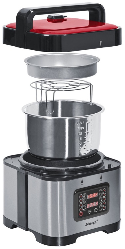 Мультиварка-скороварка Steba DD 2 XL ECO, 1000 Вт, чаша 6 л, таймер фото 2