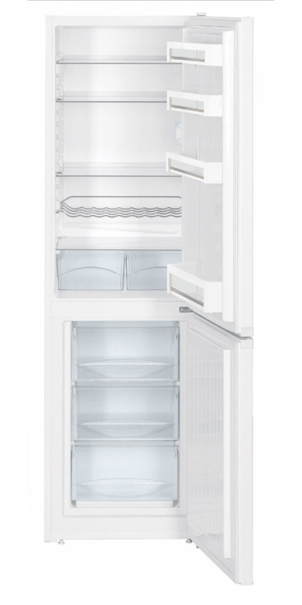 Двухкамерный холодильник Liebherr CUe 3331-26 001, ручная разморозка, белый фото 4