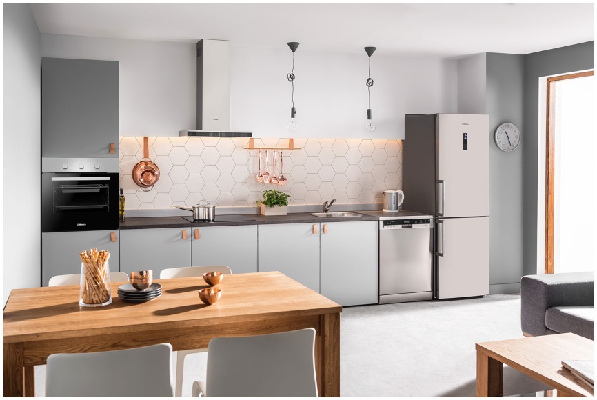 Электрический духовой шкаф Hansa BOEI64111 Quadrum 59 см, 68 л гриль, серебристый фото 10