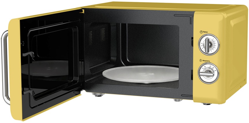 Микроволновая печь - СВЧ Tesler Микроволновая печь - СВЧ Tesler MM-2045 6 уровней мощности, 700 Вт, желтый фото 4