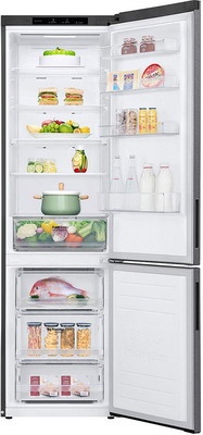 Двухкамерный холодильник LG GA-B 509 CECL No frost, бежевый фото 11