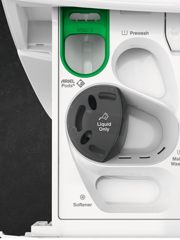 Стиральная машина с сушкой AEG LWR73166OE автомат 10 кг, черный фото 2