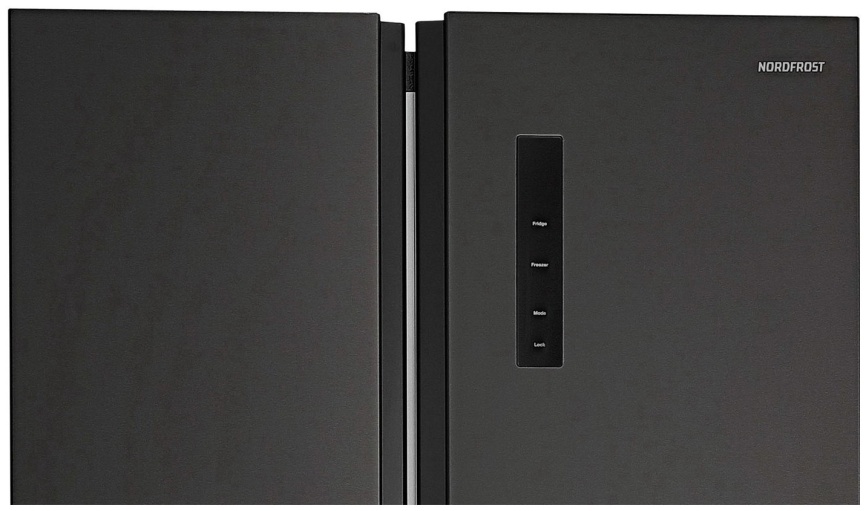 Холодильник Side-by-Side NordFrost RFS 480D NFB inverter No frost, темно-серый фото 4