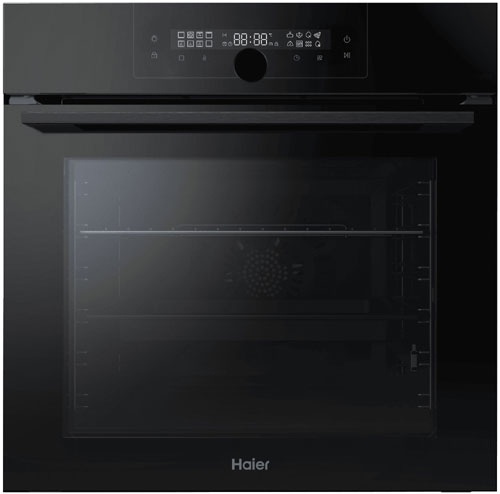 Электрический духовой шкаф Haier HOQ-F6QAN3GB 59 см, 72 л, гриль и конвекция, черный фото 1