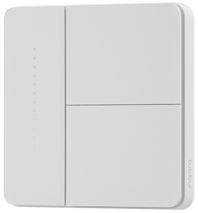 Умный выключатель Aqara Z1 Pro ZNQBKG43LM, 2-х кл., белый (ZNQBKG43LM_WH) фото 1