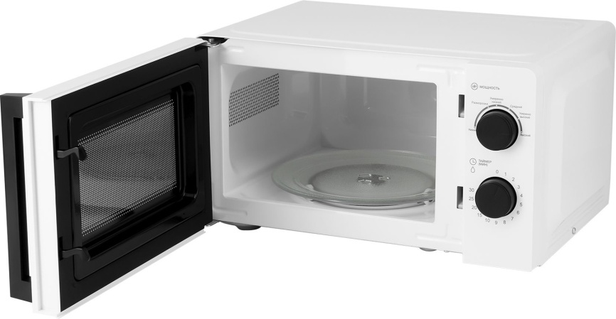 Печь свч Hyundai HYM-M2047, 20 л., 700 Вт, белый фото 4