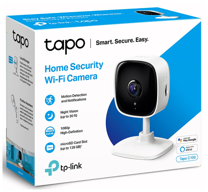 Домашняя Wi-Fi камера TP-Link Tapo C100 фото 3