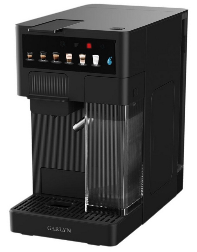 Кофеварка Garlyn Barista Compact, 1350 Вт, давление 20 бар, черный фото 1