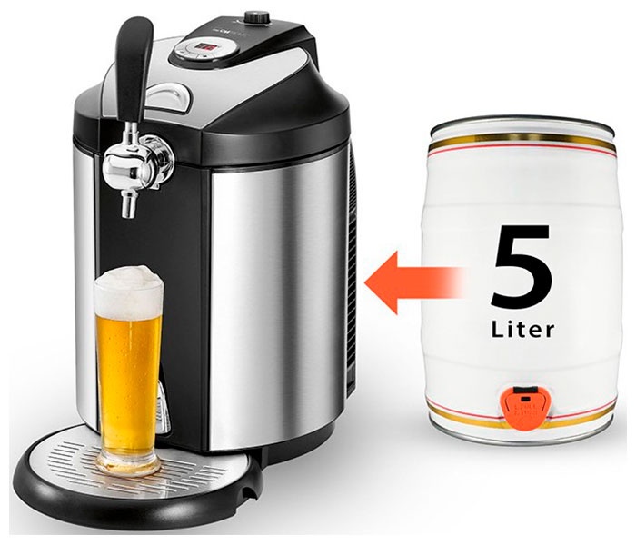 Диспенсер для пива Clatronic BZ 3740, мощность 65 Вт, объем 5 л фото 5