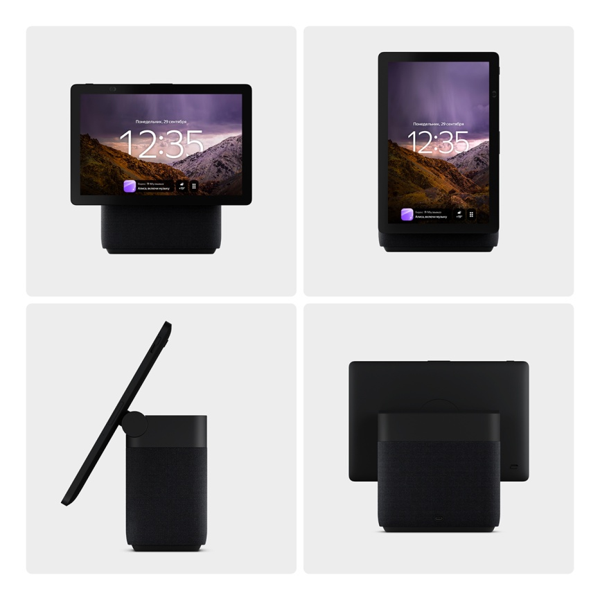 Умная колонка Яндекс Станция Дуо Макс с Алисой, черный, с Zigbee, 60Вт фото 3