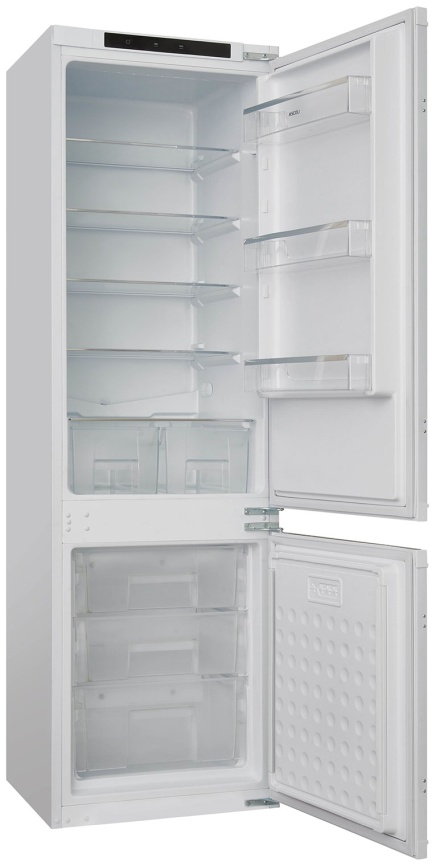 Встраиваемый двухкамерный холодильник Ascoli ADRF241WEBI No frost, белый фото 4