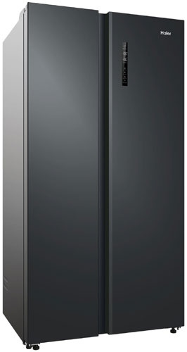 Холодильник Side-by-Side Haier HRF-600DB7RU No frost, черный фото 1
