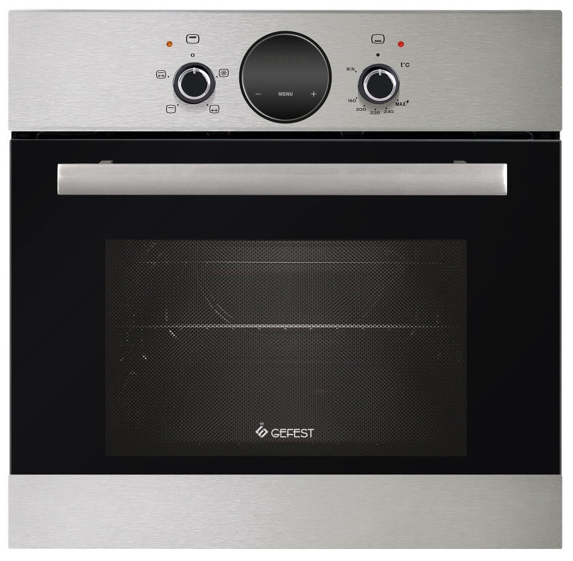 Газовый духовой шкаф Gefest ДГЭ 601-02 Н7 59 см, 52 л гриль, серебристый фото 1