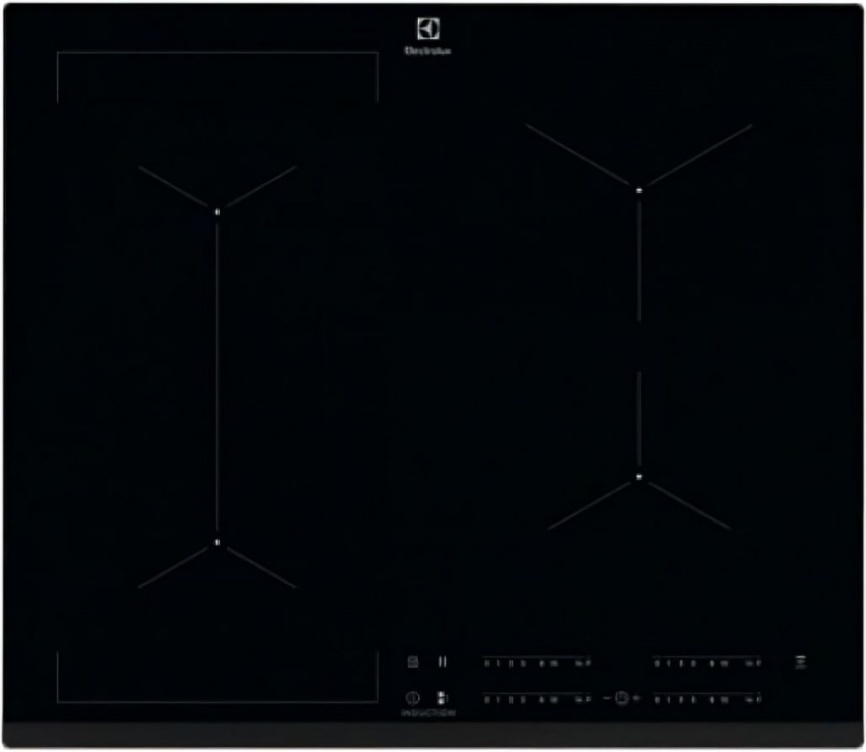 Электрическая варочная панель Electrolux EIV634 58 см, 4 конфорки стеклокерамика, черный фото 1