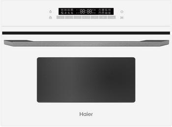 Электрический духовой шкаф Haier HMX-BDC399W 59 см, 40 л гриль, белый фото 1