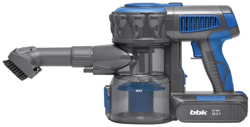 Пылесос вертикальный BBK BV3001, синий/серый фото 3