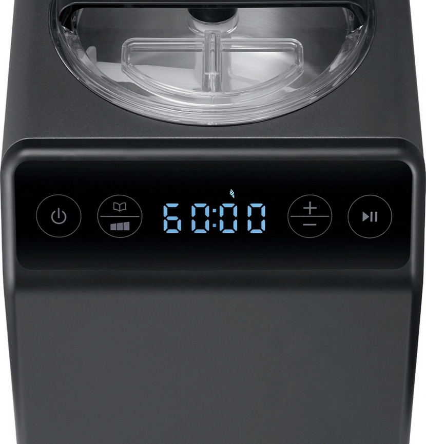 Мороженица Graef IM 706, дисплей, сенсорное управление, таймер, черный фото 5