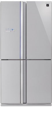 Многокамерный холодильник Sharp SJ-FS 97 VSL No frost, серый фото 1