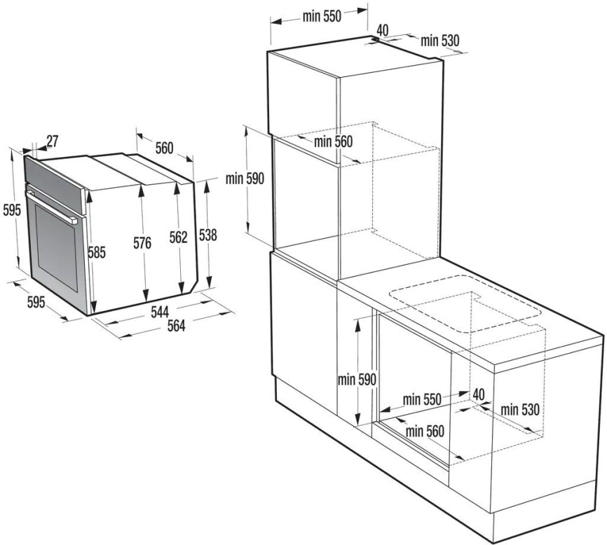 Духовой шкаф GORENJE BSA6747DGWI фото 11