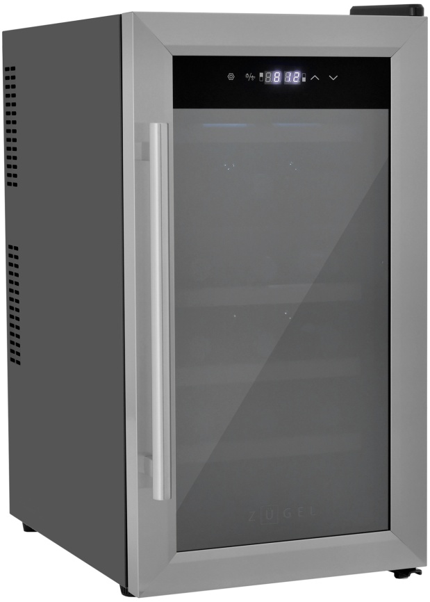 Винный шкаф Zugel ZTWF182DX нержавеющая сталь фото 1