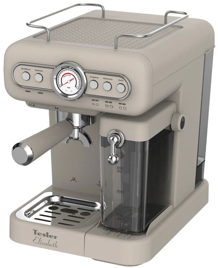 Кофеварка Tesler ECM-250 SAND GREY фото 5