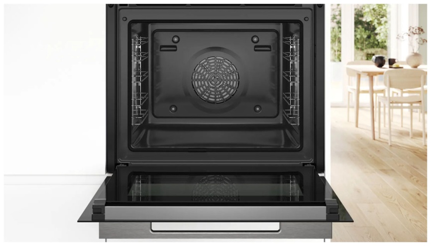 Электрический духовой шкаф Bosch HBG7764B1 59 см, 71 л, гриль и конвекция, черный фото 4