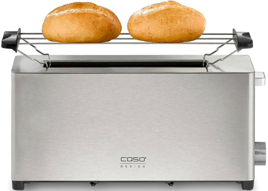 Тостер Caso Classico T2 Duo, 900-1050 Вт, автоматическое центрирование, нержавеющая сталь фото 2