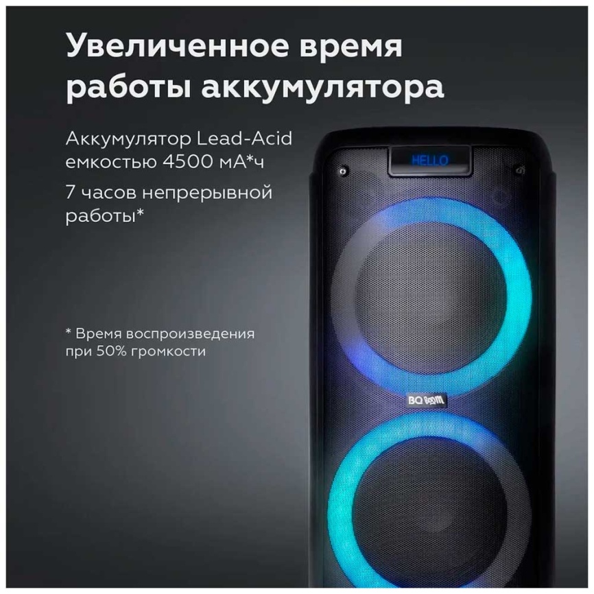 Портативная аудиосистема  BQ PBS2004, Черный фото 4