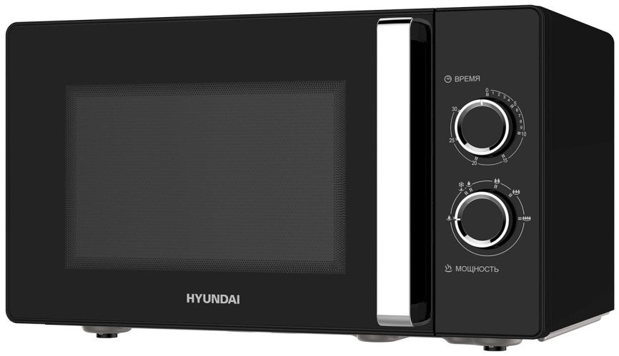 Микроволновая печь - СВЧ Hyundai HYM-M2012 (23л., 800Вт, черный/хром) фото 4