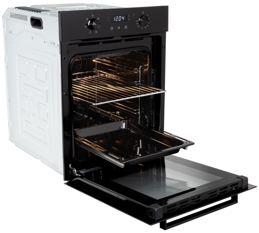 Электрический духовой шкаф Zigmund & Shtain E 174 B 44 см, 51 л, гриль и конвекция, черный фото 3