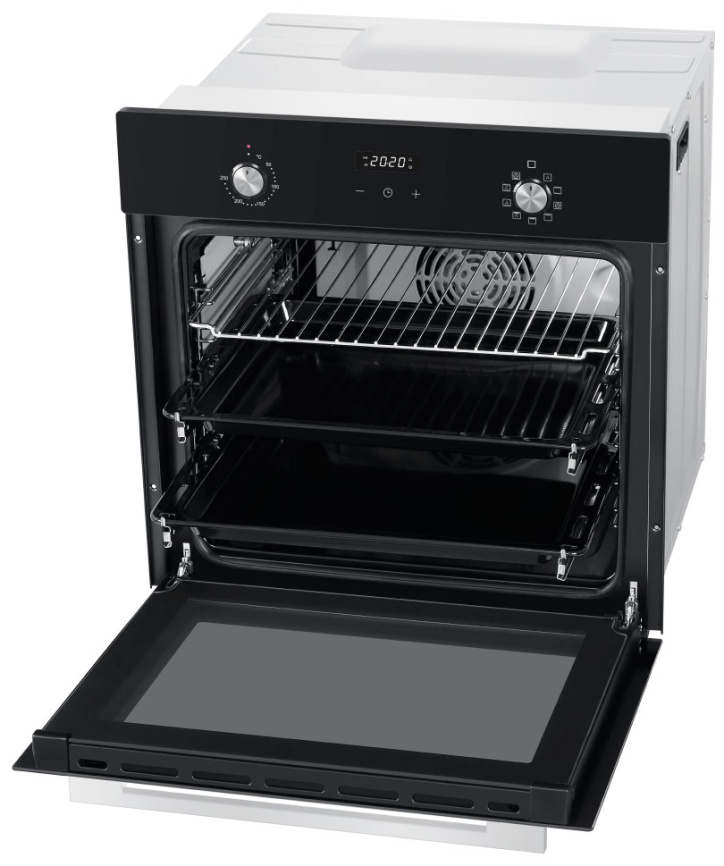 Электрический духовой шкаф Haier HOX-P09CGB 59 см, 76 л, гриль и конвекция, черный фото 4