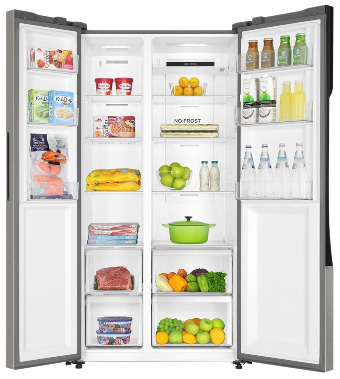 Холодильник Side-by-Side Haier HRF-535DM7RU No frost, серебристый фото 2