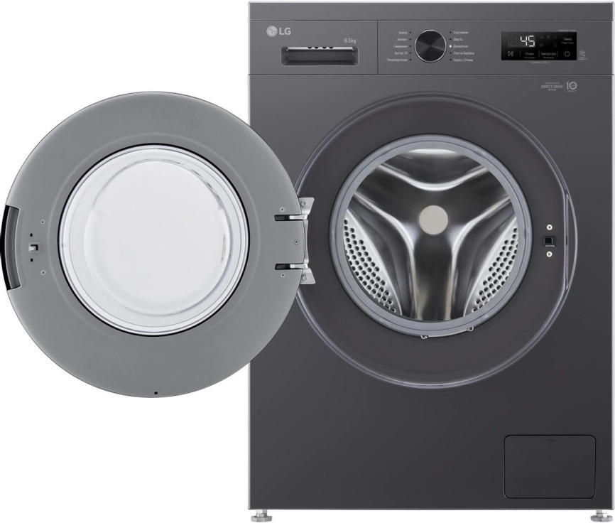 Стиральная машина LG Стиральная машина LG F2Y1WS6J автомат 6,5 кг, 60 см, темно-серый фото 2