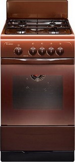 Газовая плита Gefest Брест ПГ 3200-08 K 19 50 см, 42 л, 4 конфорки, коричневый фото 1