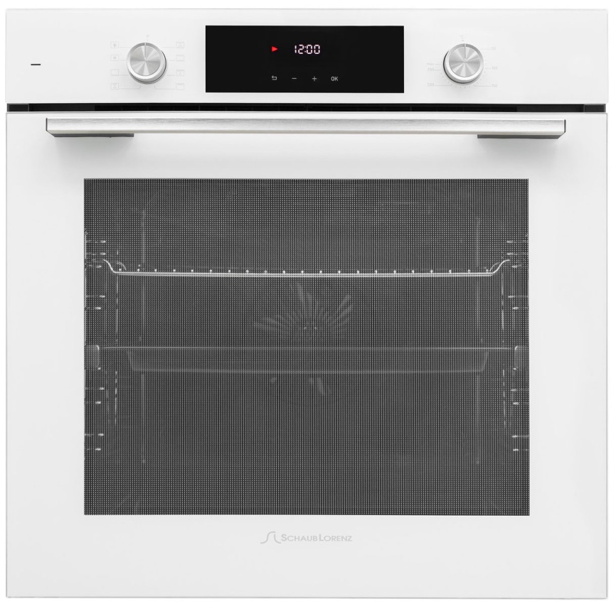 Электрический духовой шкаф Schaub Lorenz SLB EL6418 59 см, 73 л гриль конвекция, белый фото 1