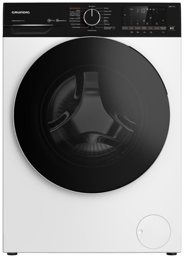Стиральная машина с сушкой Grundig GD7 P612847 W 12 кг, белый фото 1