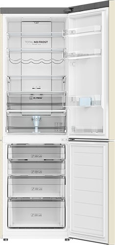 Двухкамерный холодильник Haier C2F636CCFDU1 No frost, бежевый фото 3